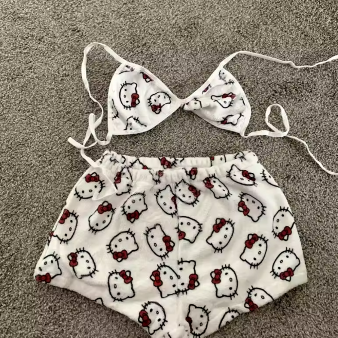 Hello Kitty Bra and Shorts Matching Set