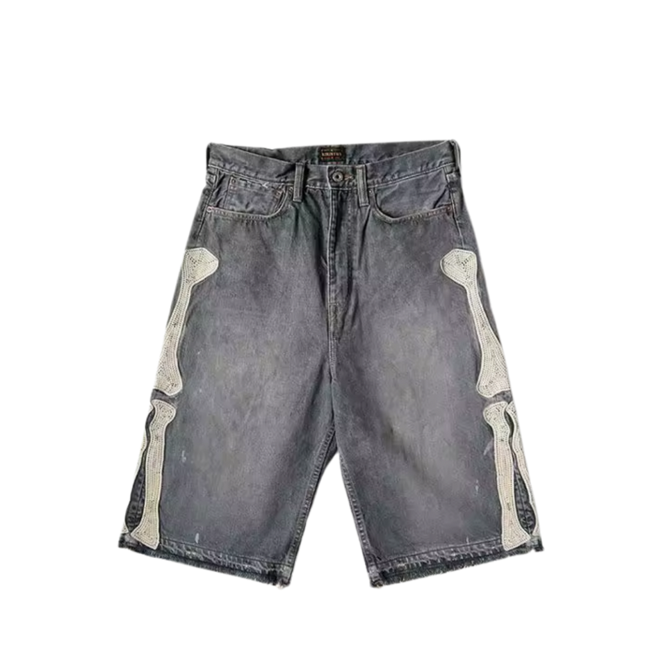 Bone Shorts Denim Grey