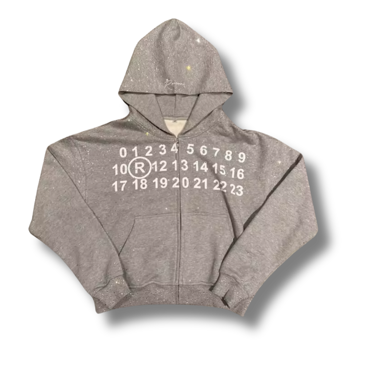 Numbered Zip Up