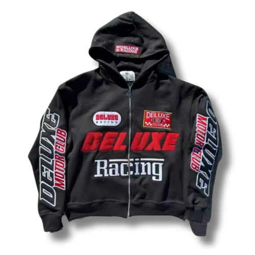 Deluxe racing red zip up