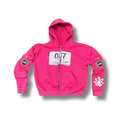 007 pink zip up