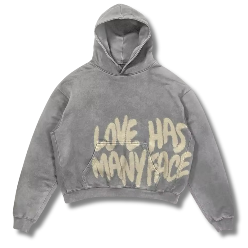 Love Has Many Face Graphic Hoodie