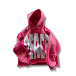 Pink Peace Graphic Hoodie