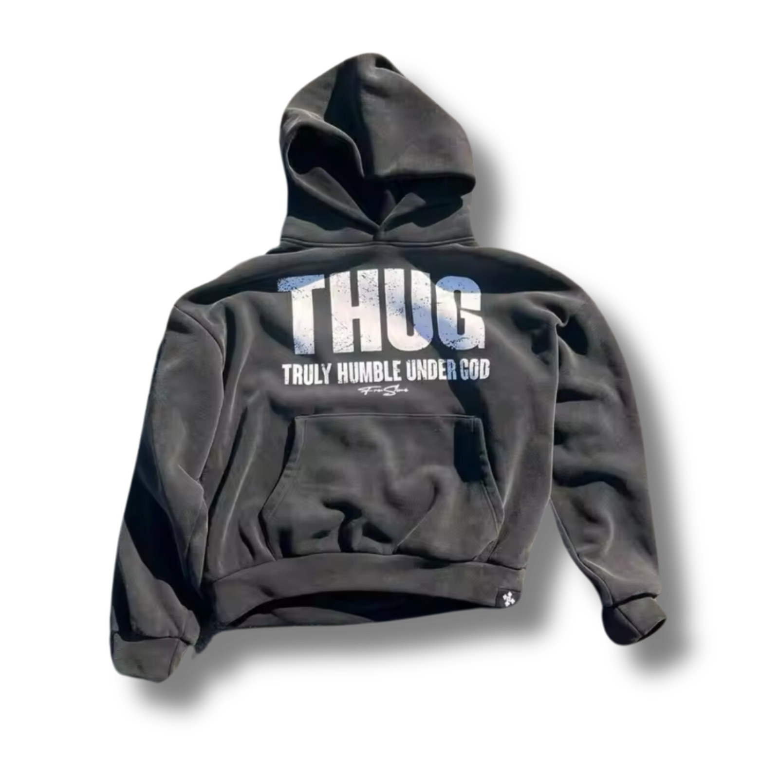 Black Thug Graphic Hoodie