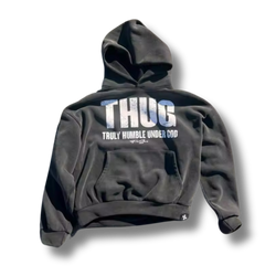 Black Thug Graphic Hoodie