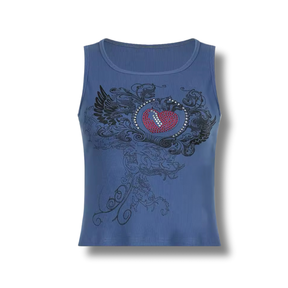 Gothic Heart Crop Top