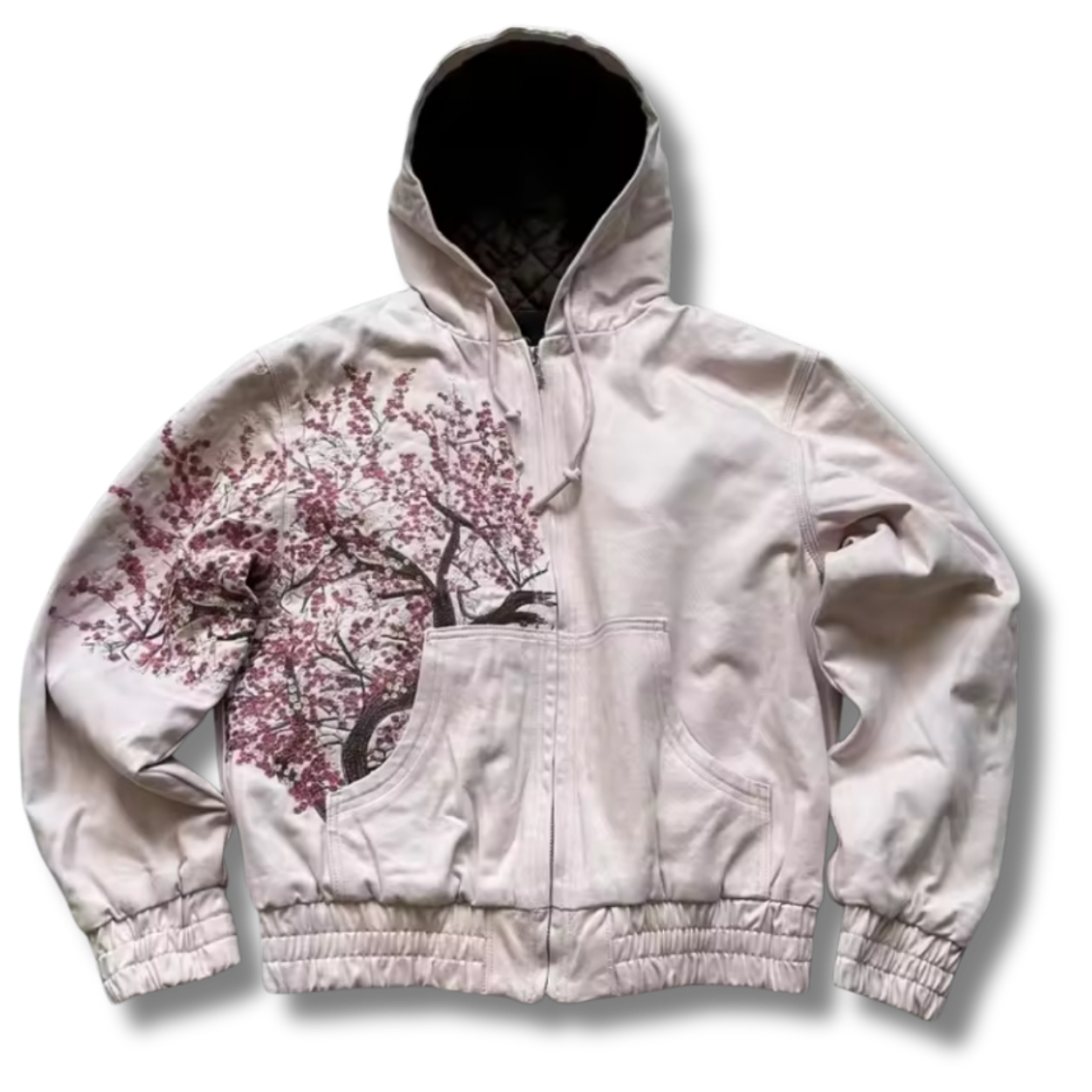 Cherry Blossom Tree Zip Up Hoodie