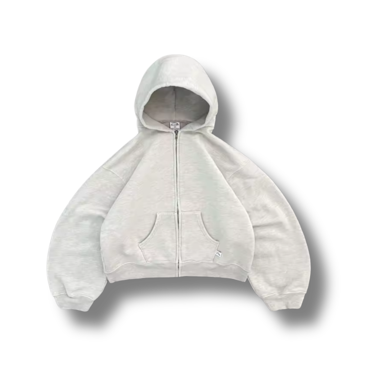 Icey Grey Zip Up Hoodie