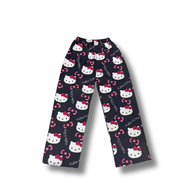 Black Hello Kitty PJ Bottoms