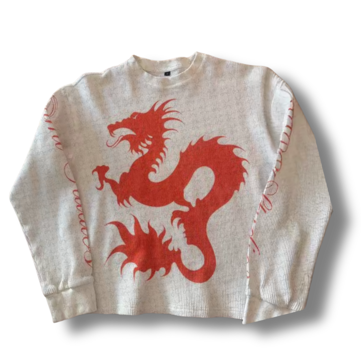 Medieval Orange Dragon Sweatshirt
