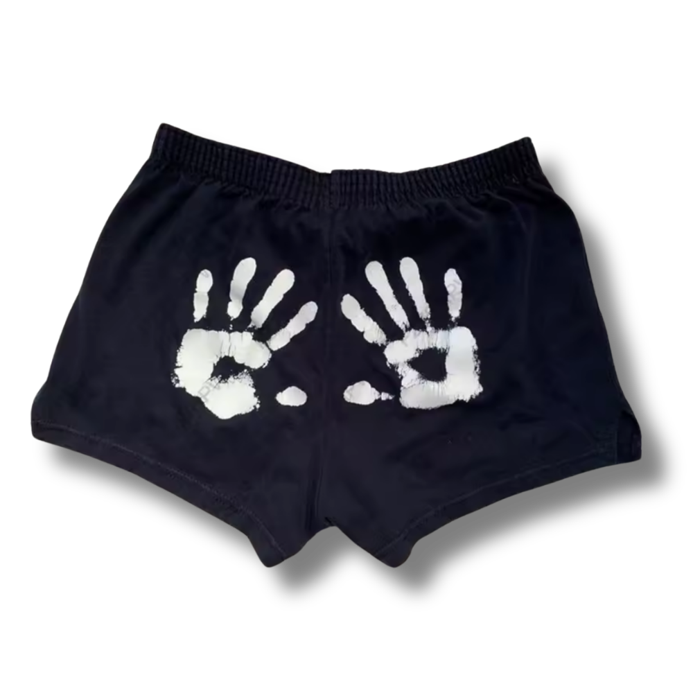 Hand Print Short Shorts