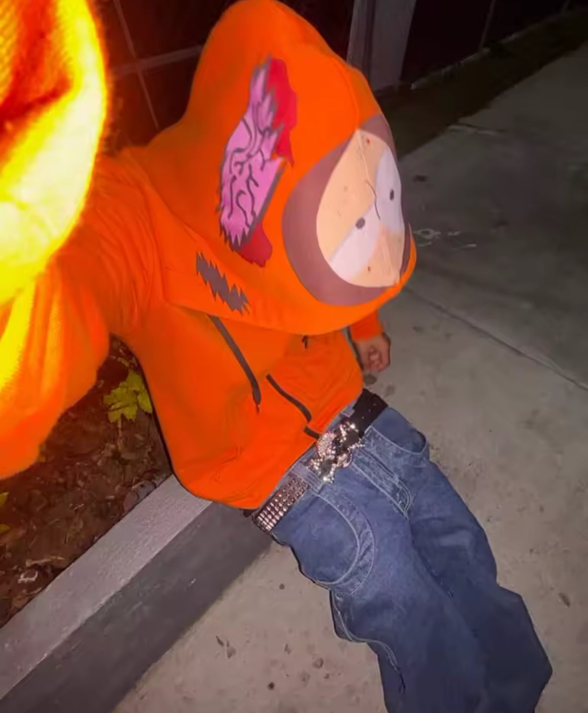 Kenny Cartoon Zip Up Hoodie