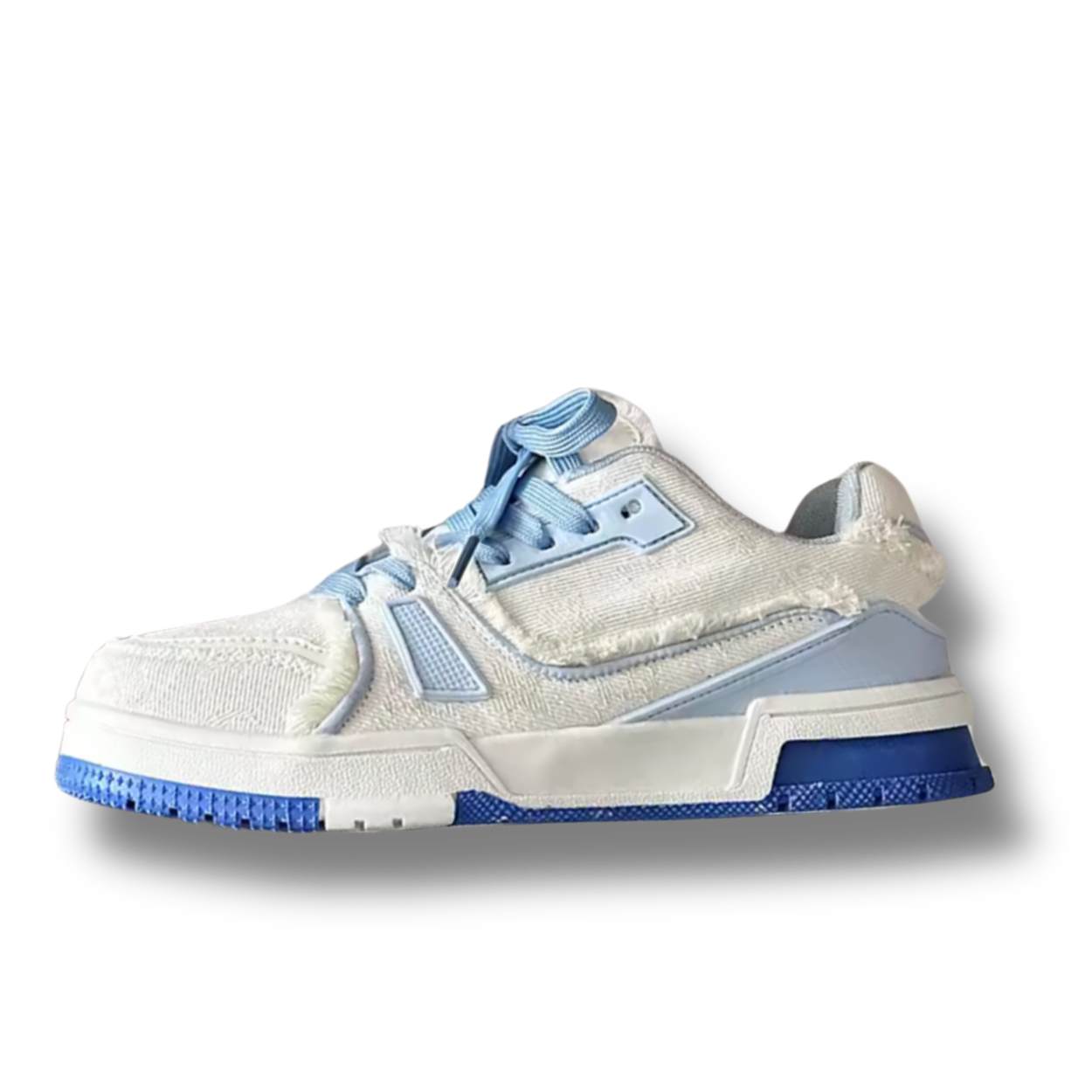 Woxez White & Blue Sneakers