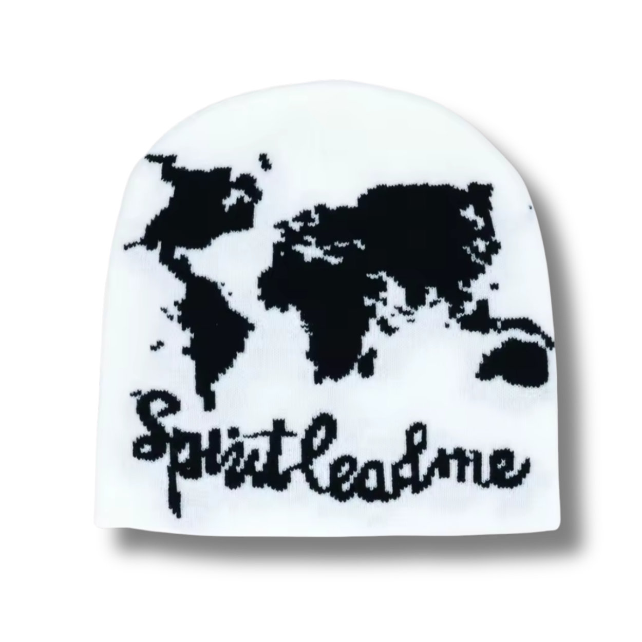 Globe White Beanie
