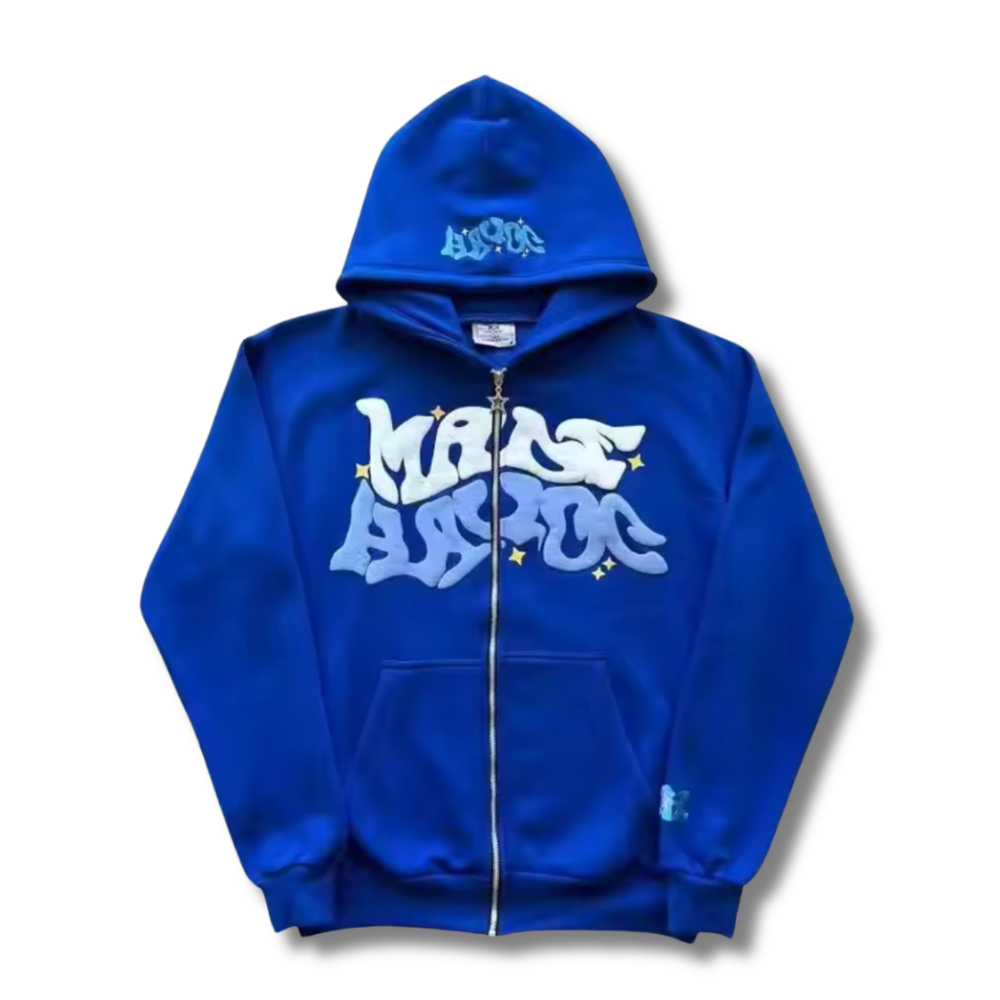 Wavy Print zip up
