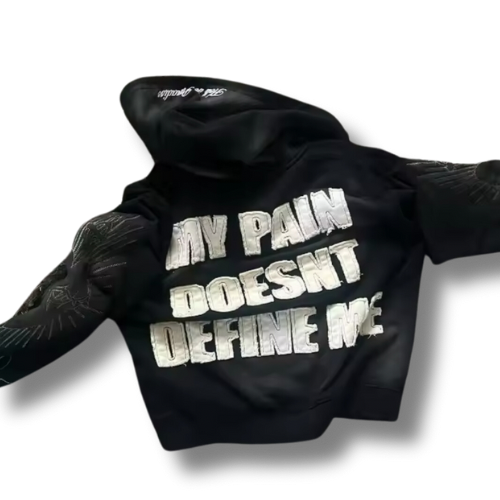 My pain doesn't define me zip up