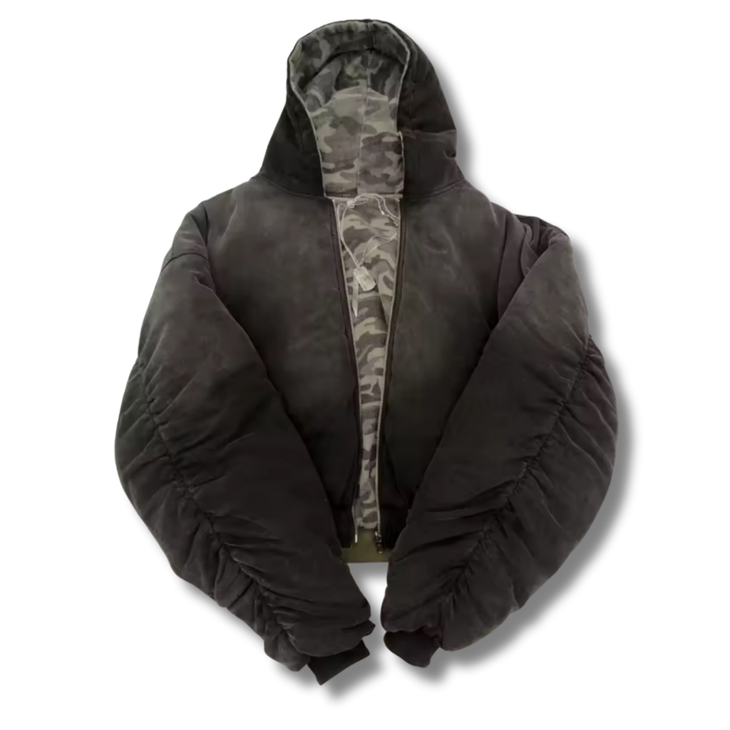 Reversible Premium Black & Camo Jacket