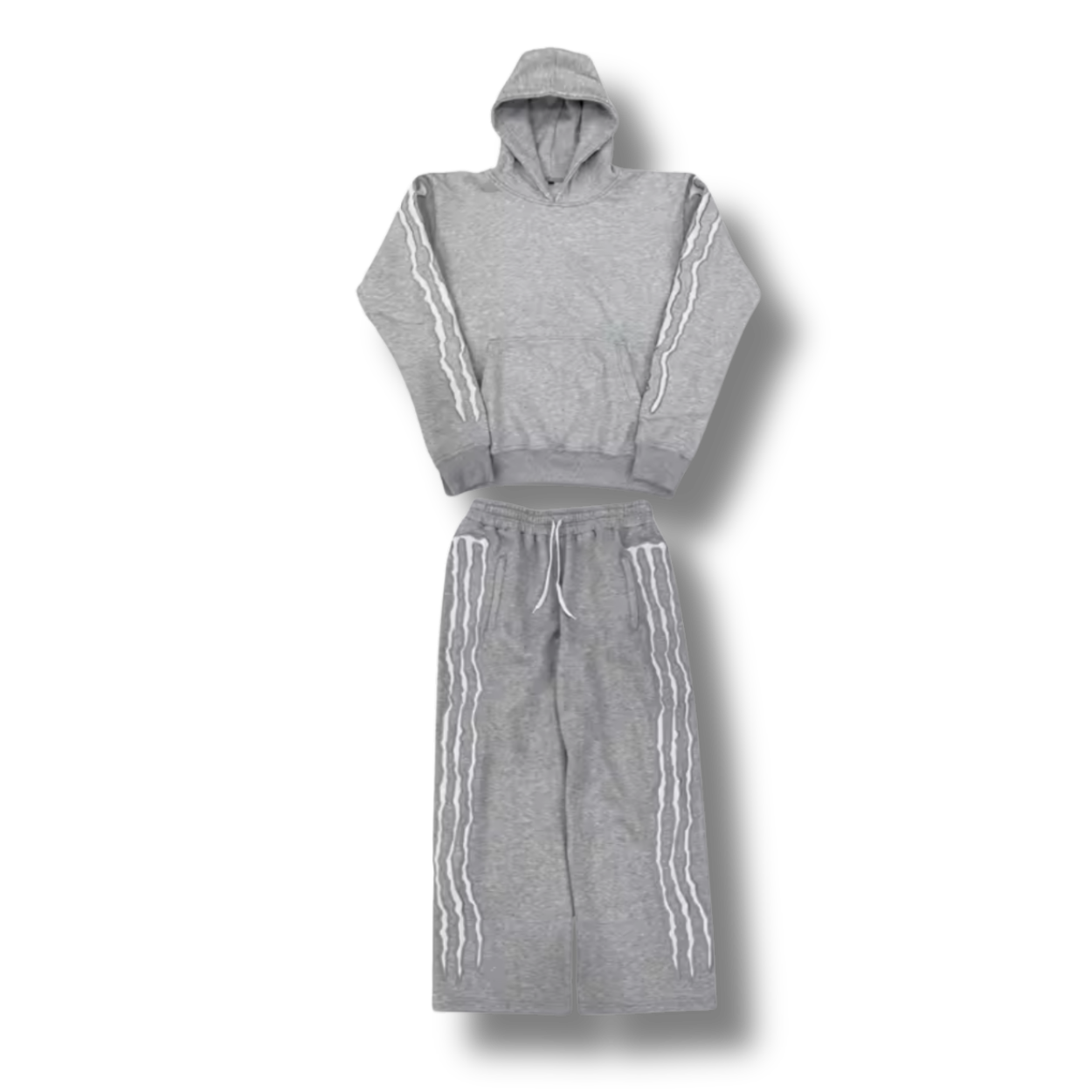 Monster Energy Matching Tracksuit Set Grey & Pink
