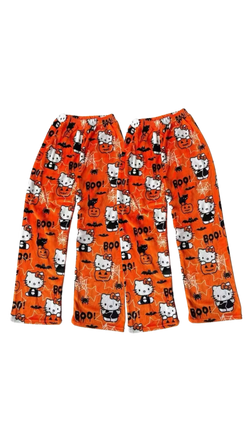 Matching hello kitty Halloween pj bottoms