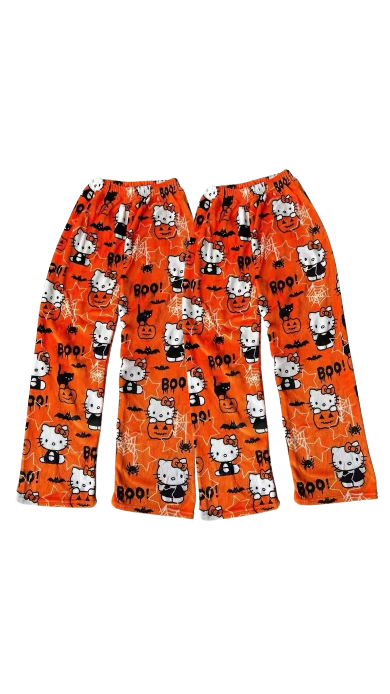 Matching hello kitty Halloween pj bottoms