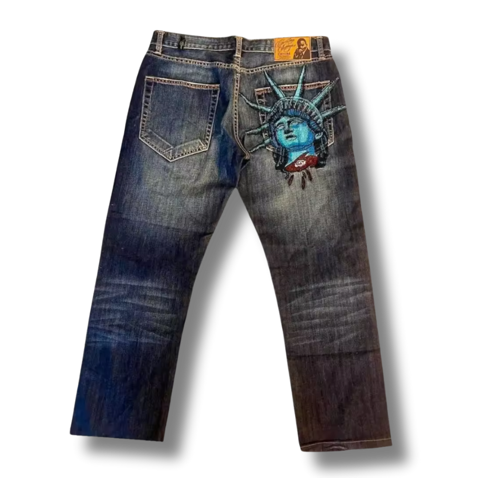 Liberty Rhinestone Denim Jeans