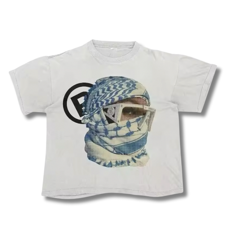 White Desert Mask Graphic Tee