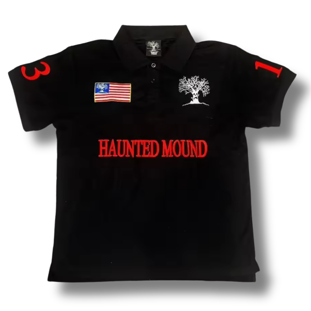 Haunted Black Polo Shirt
