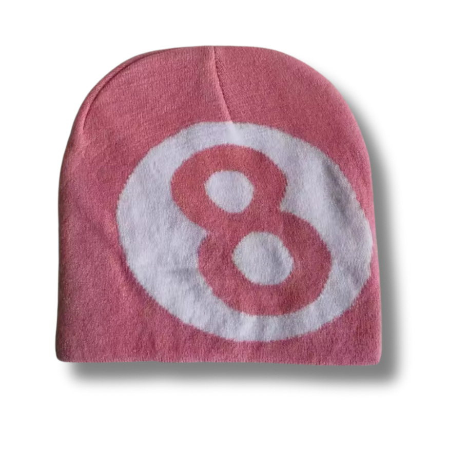 8 Ball Beanie Pink