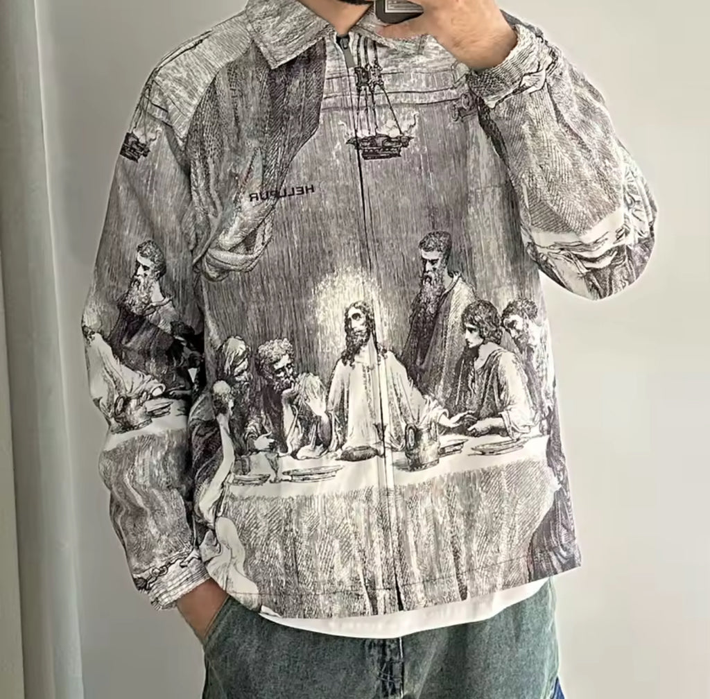 The Last Supper Workwear Grey Jacket