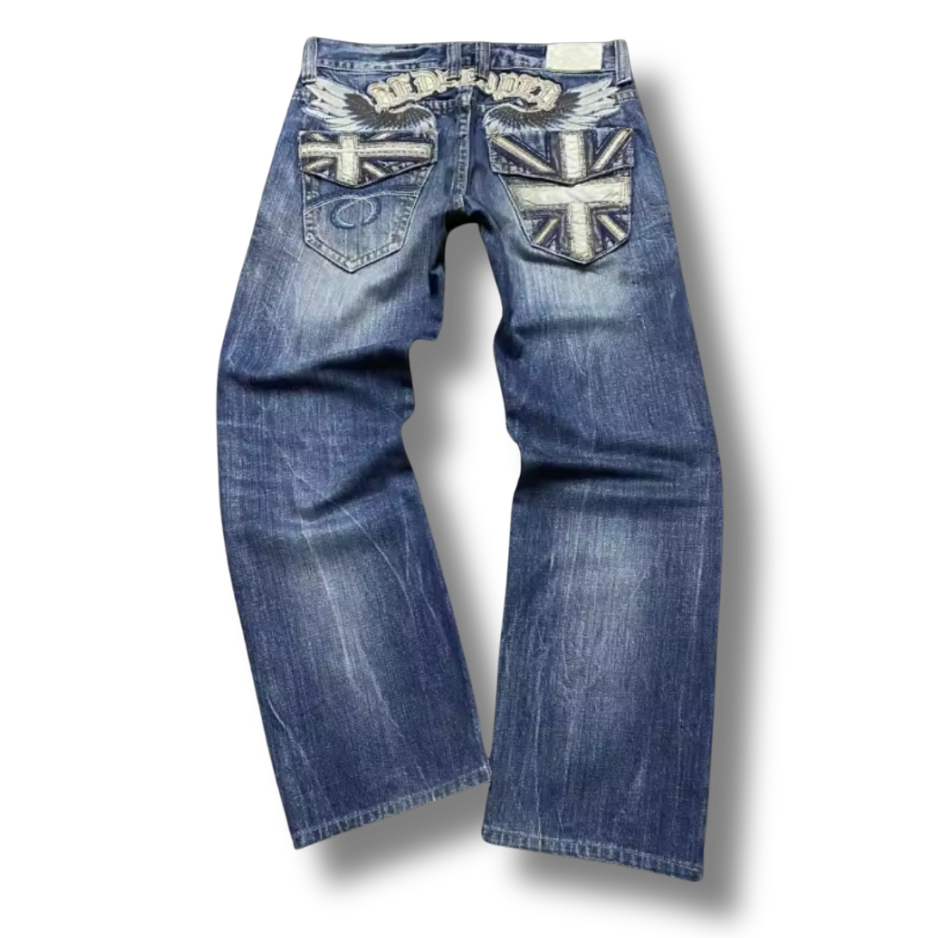 Union Jack Pocket Denim Jeans