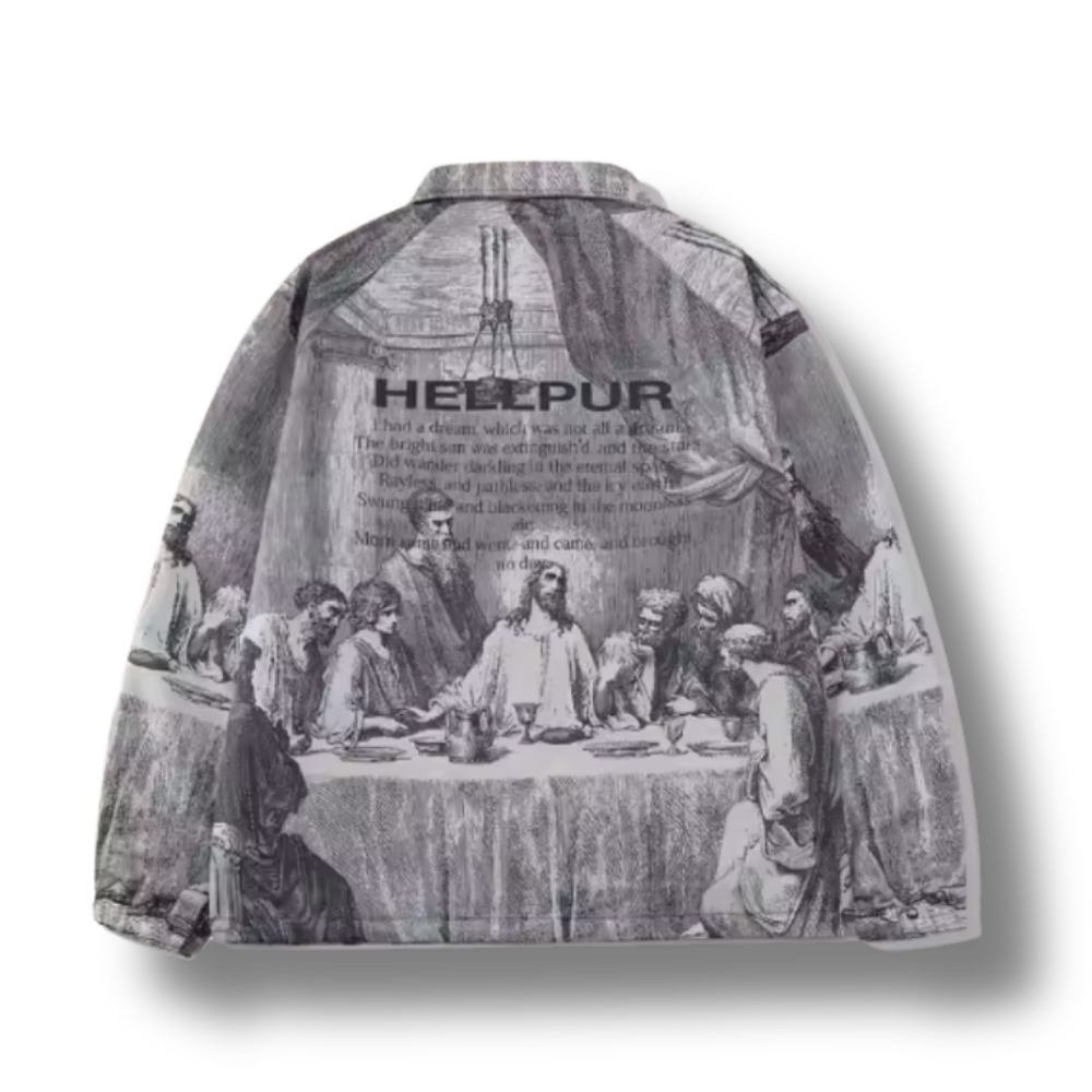The Last Supper Workwear Grey Jacket