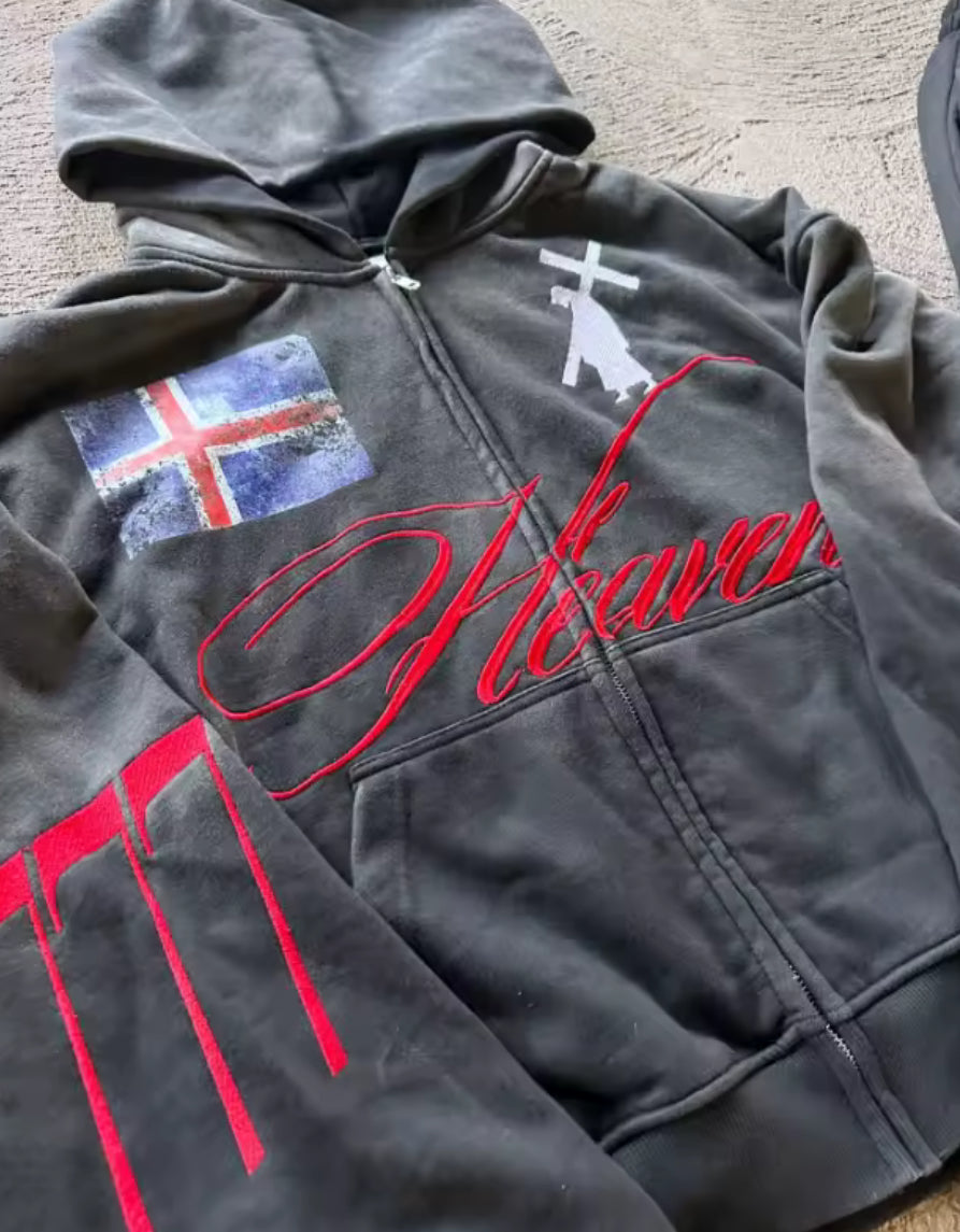 Heaven 777 Zip Up Hoodie