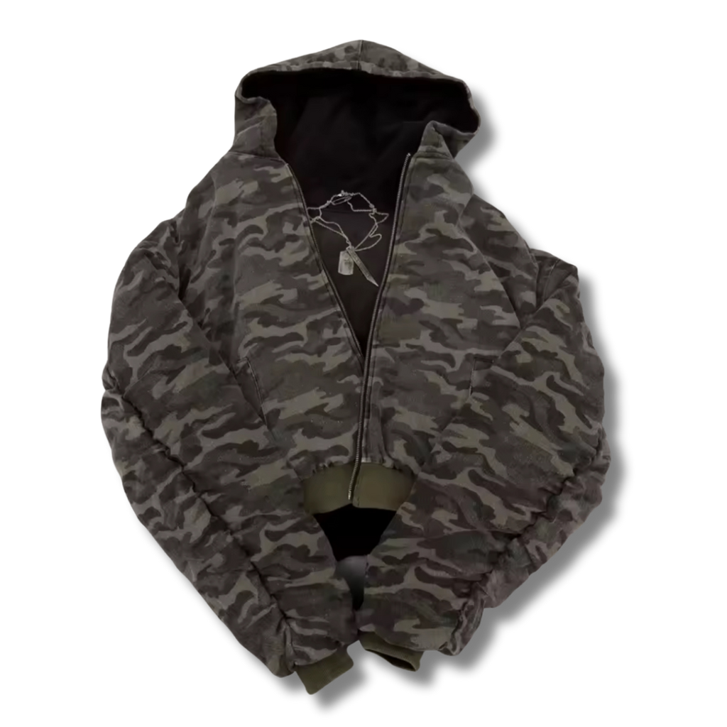 Reversible Premium Black & Camo Jacket