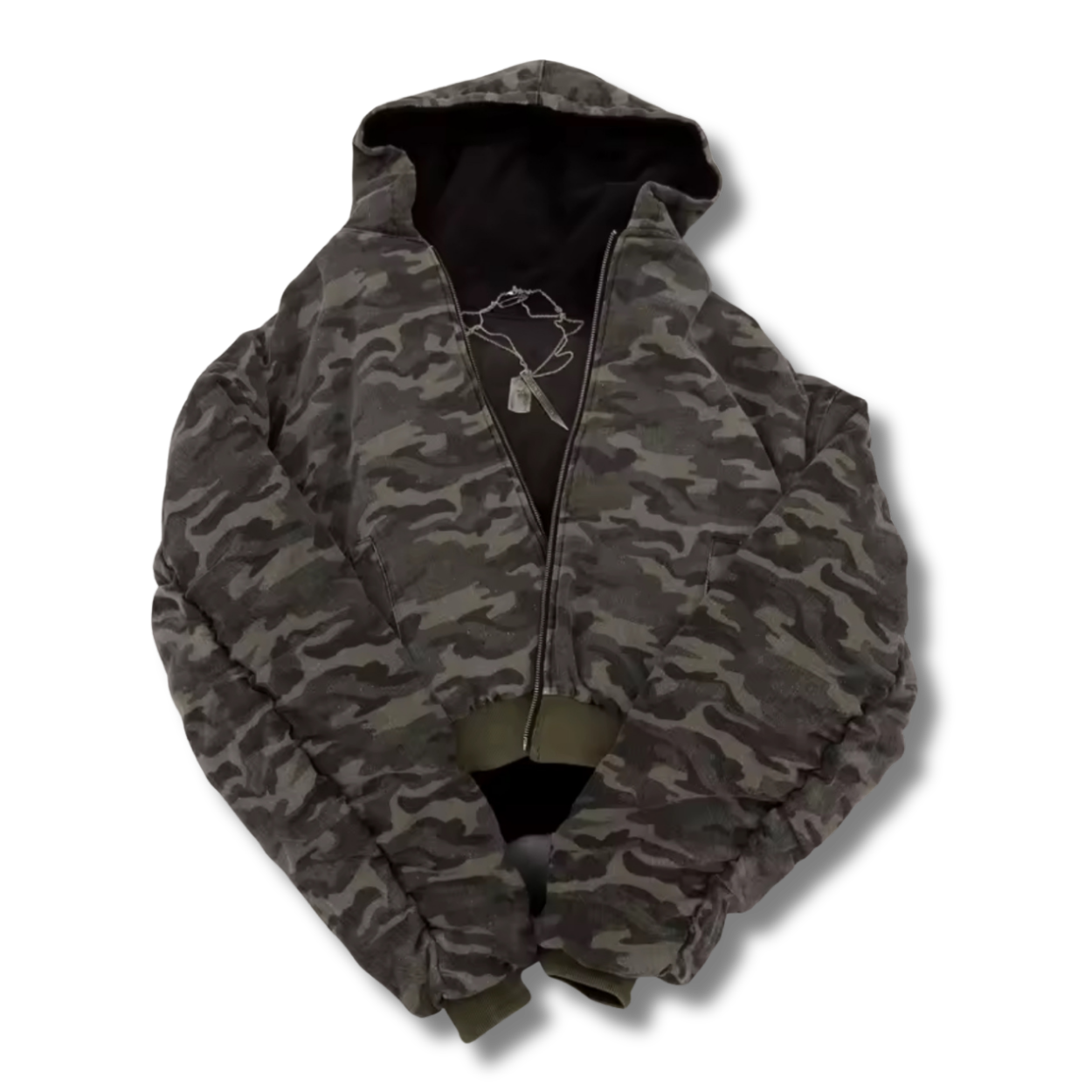 Reversible Premium Black & Camo Jacket