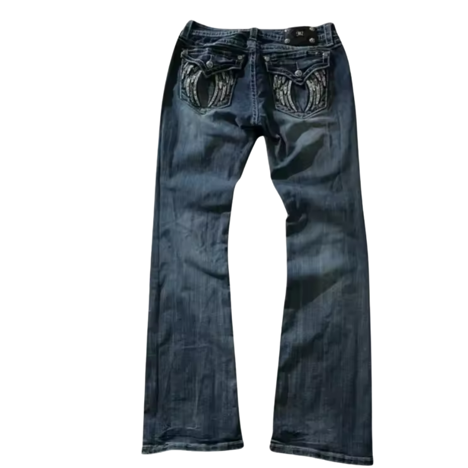 Winged Pocket Denim Jeans
