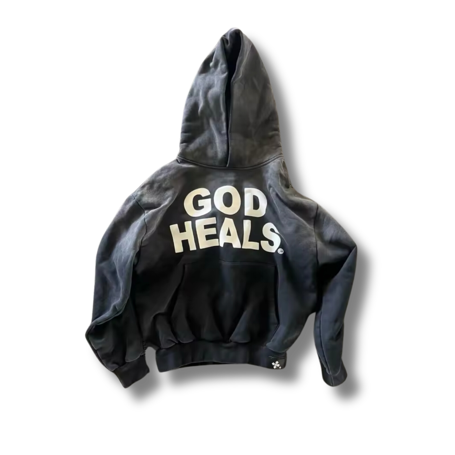 Black God Heals Graphic Hoodie