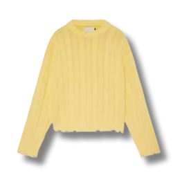 Yellow Premium Ribbed Starboy Sweater