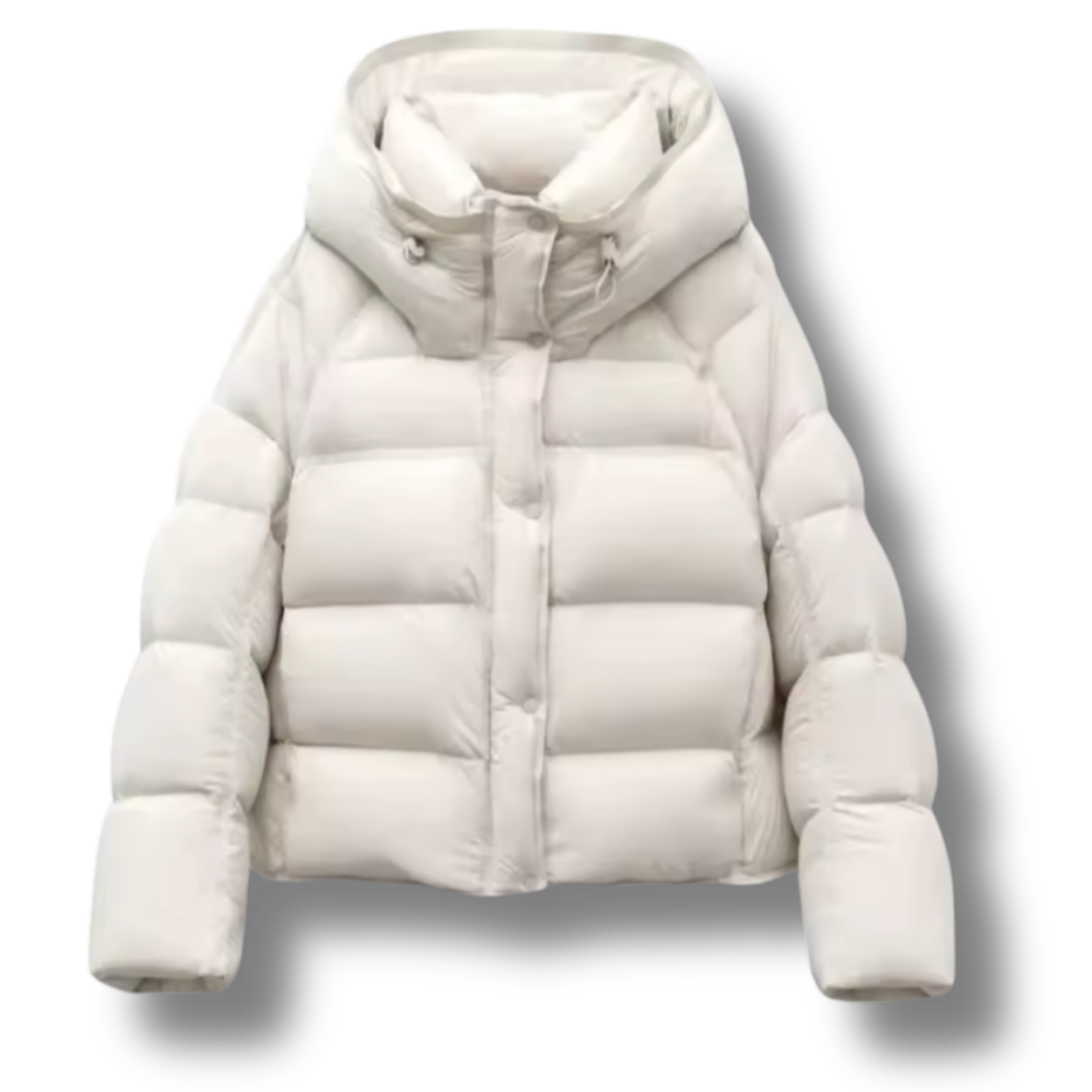 Woxez White Premium Puffer Coat