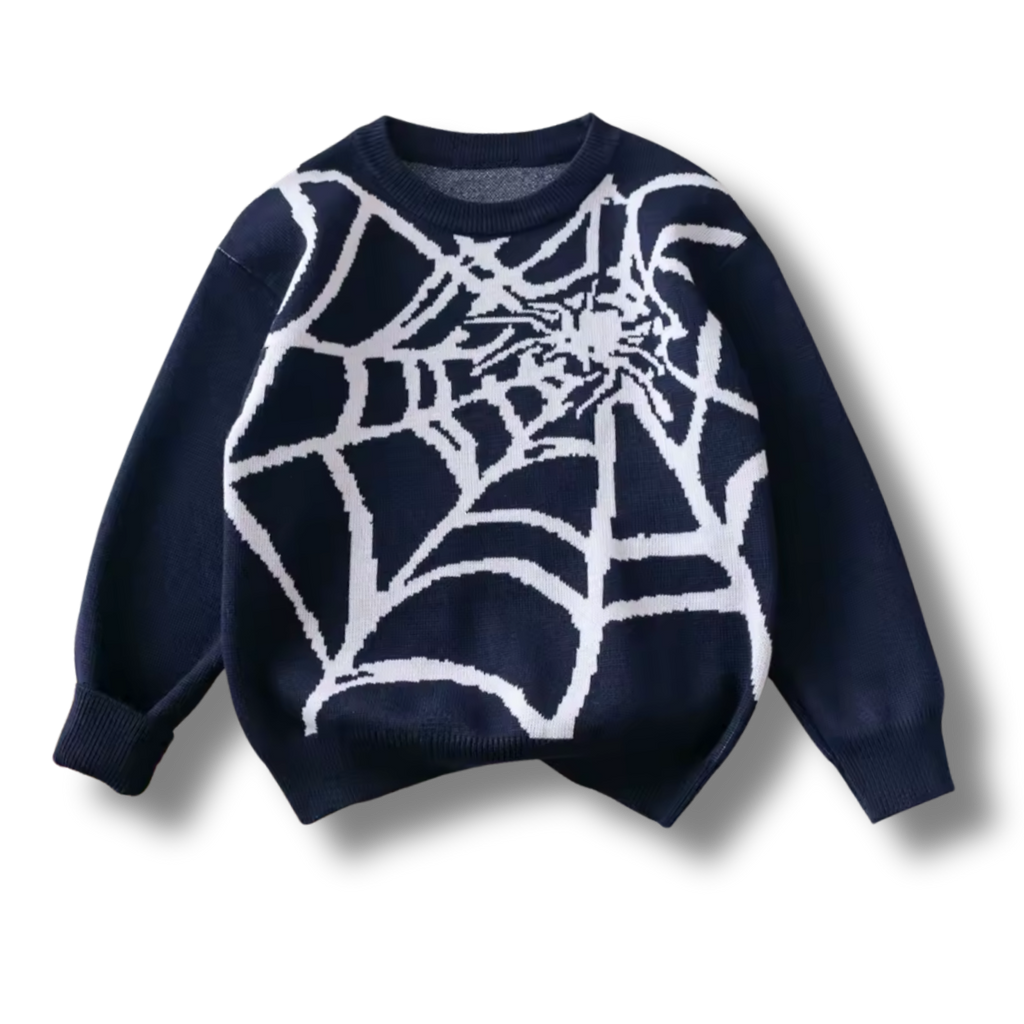 Spiderweb Navy Blue Sweatshirt