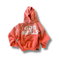 Orange God Heals Graphic Hoodie