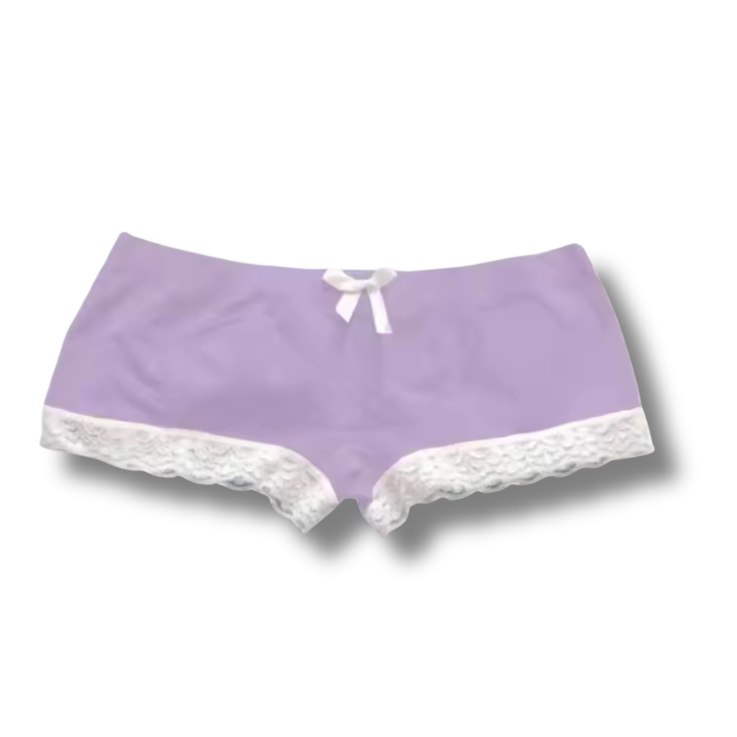 Purple Lace Short Shorts