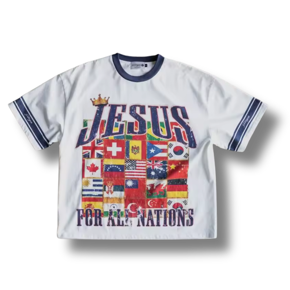 Jesus For All Nations Oversized Graphic Tee