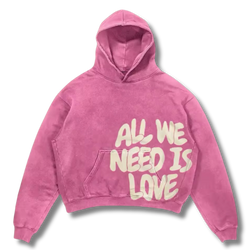 All We Need Is Love Graphic Hoodie