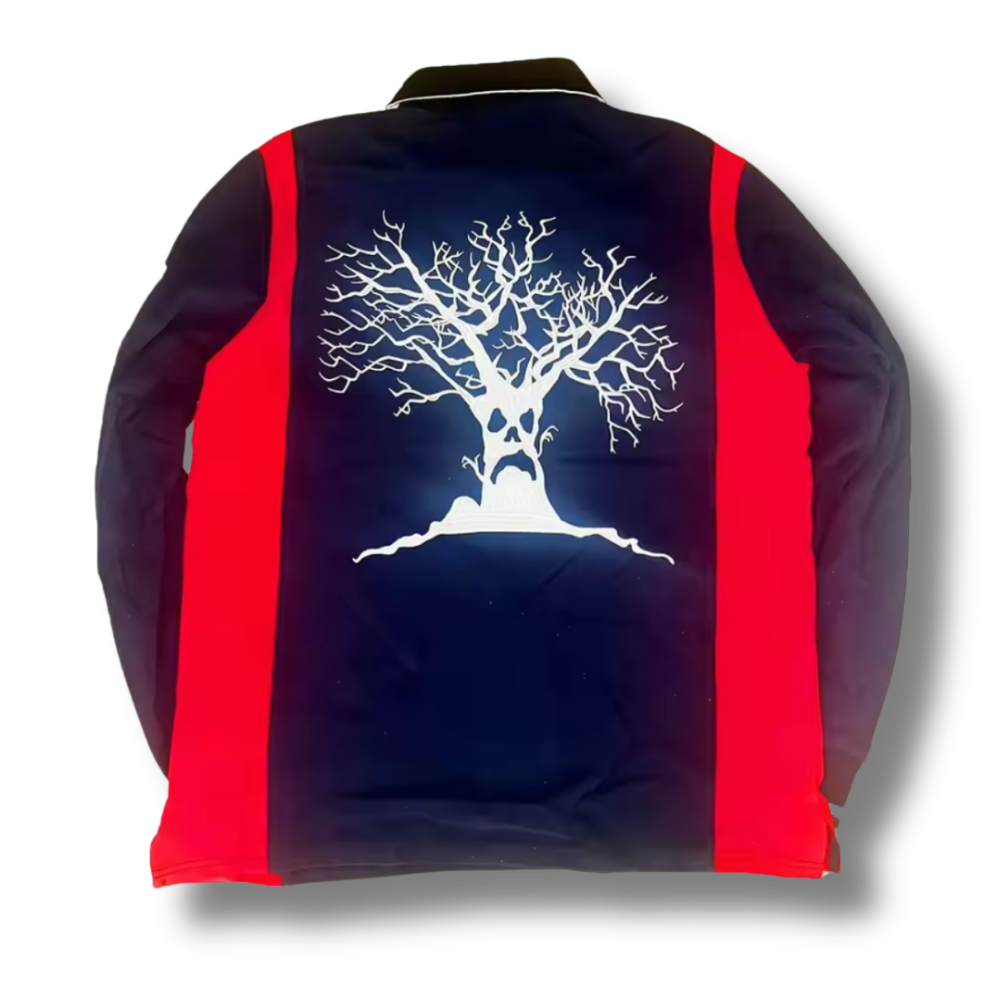 Haunted Long Sleeve Polo Shirt