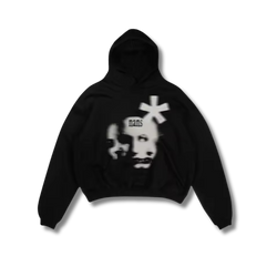 Blurred Faces Graphic Hoodie