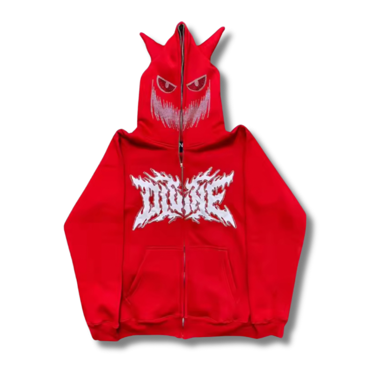 Scary Hooded Zip Up