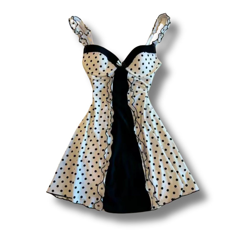 White Polka Dot Dress