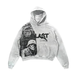 White Blast Graphic Hoodie