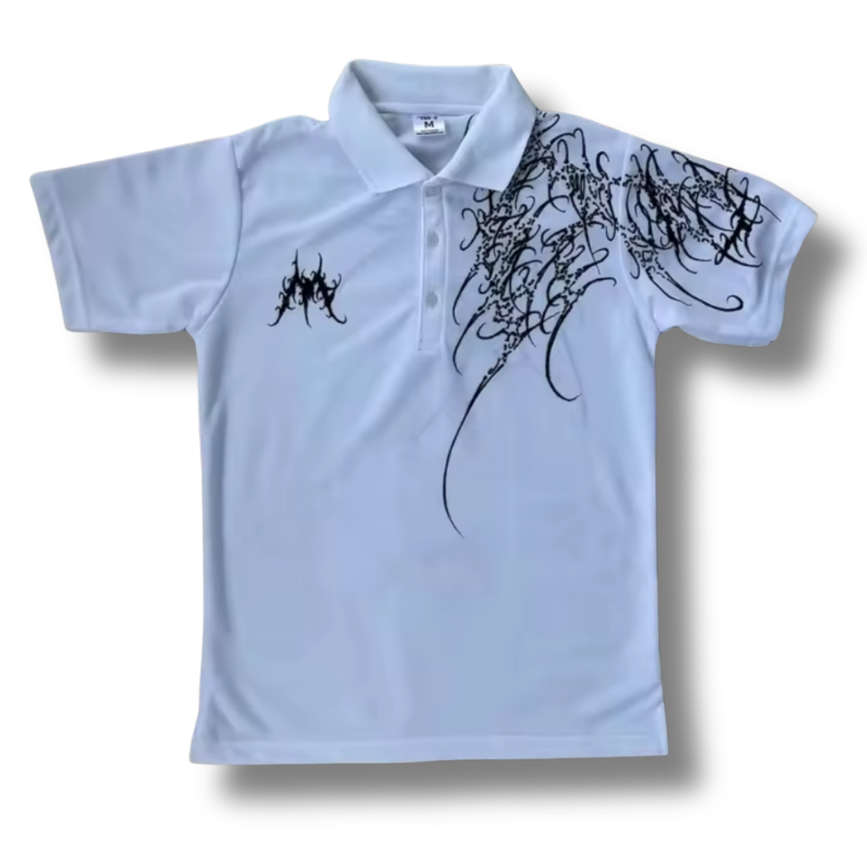 Cyber Sigilism White Polo