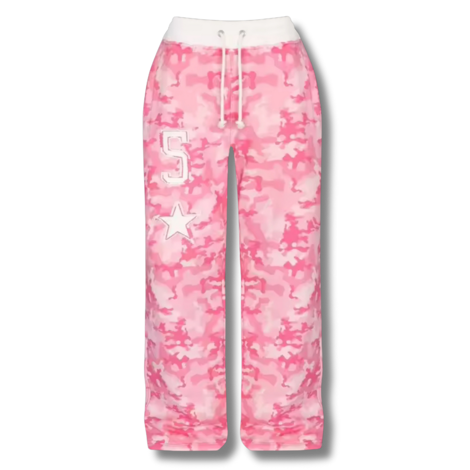 Pink Camo Star Sweatpants